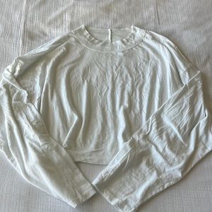 Free People We The Free Be Free Cropped Long-Sleeved Tee, Worn Once, Sz L